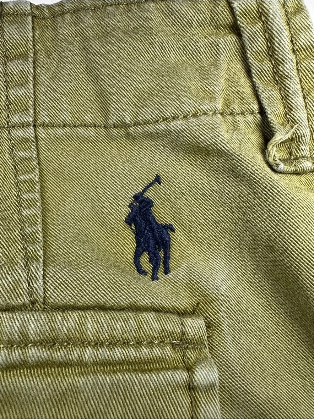 Polo Ralph Lauren Olive Drab Cargo Shorts Men 35 Relaxed Fit Military Utility